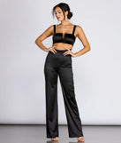 The A-List Satin Jumpsuit
