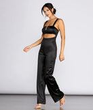 The A-List Satin Jumpsuit