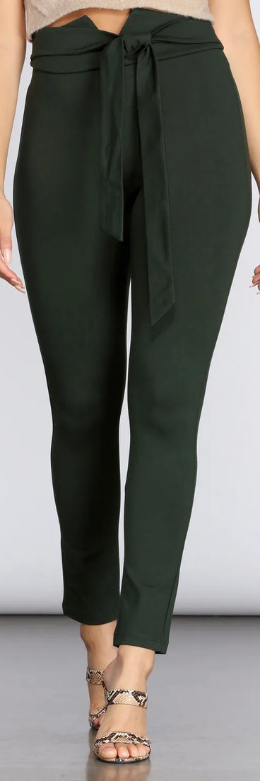 Keep It Classy Tie Waist Pants