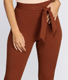 Office Hottie High Waist Tie-Front Pants