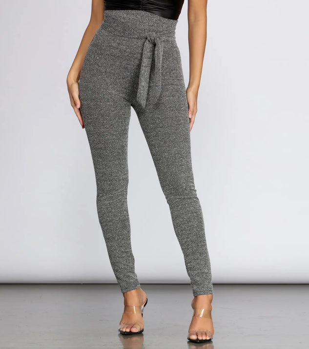 Tweed High Waist Trousers