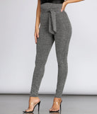 Tweed High Waist Trousers