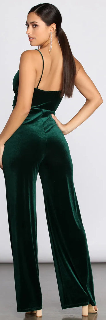 Irresistable In Velvet Jumpsuit