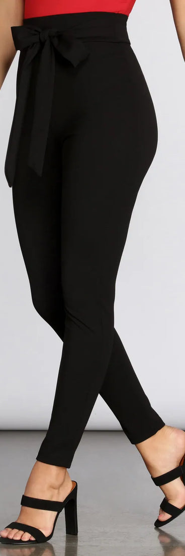 All Tied Together Crepe Twill Pants