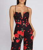 Floral Feeling V Wire Jumpsuit