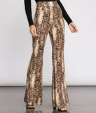 Snake Up Your Style Flare Pants