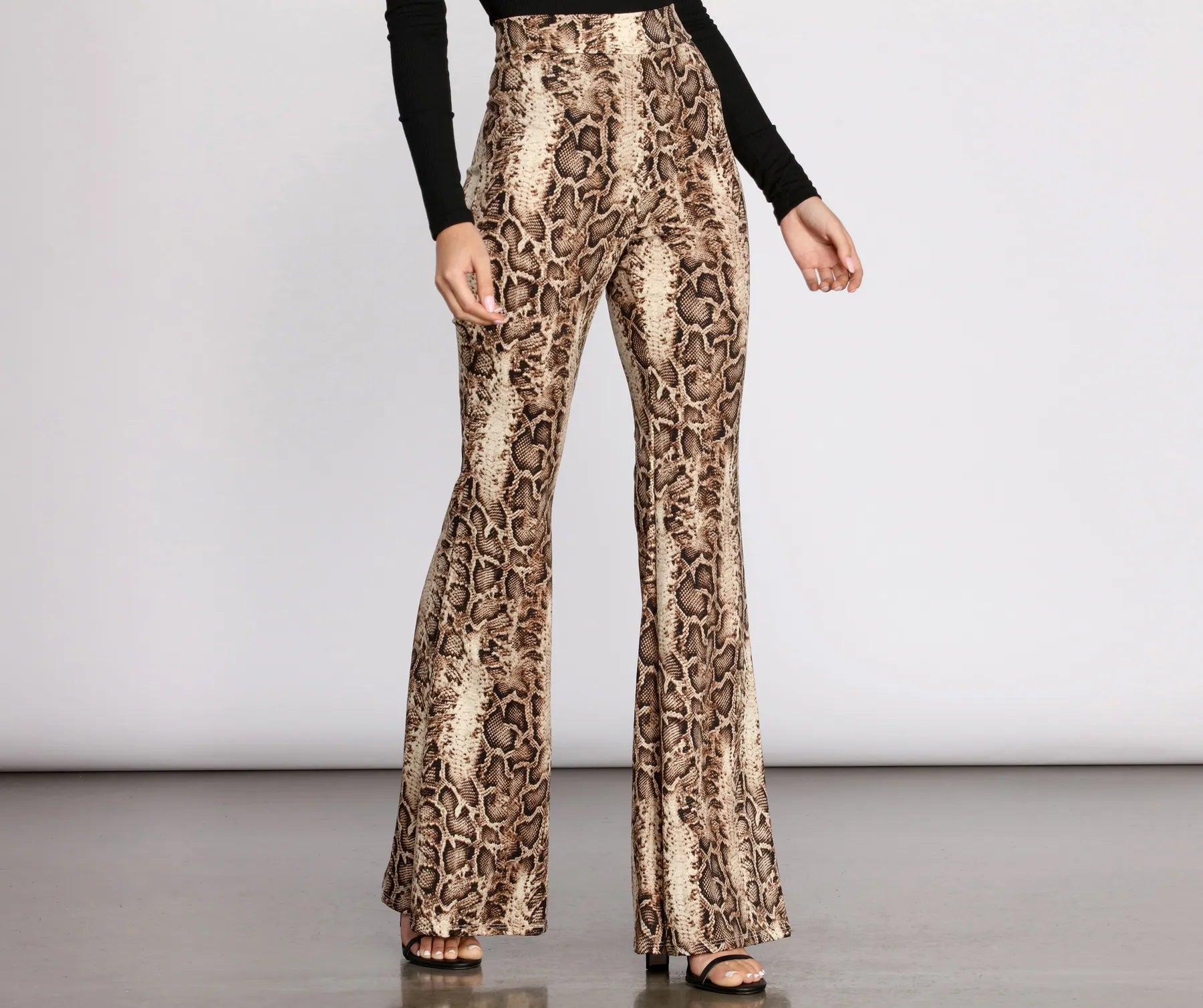 Snake Up Your Style Flare Pants | Windsor Snake Up Your Style Flare Pants | Windsor