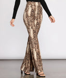 Snake Up Your Style Flare Pants