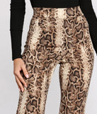Snake Up Your Style Flare Pants