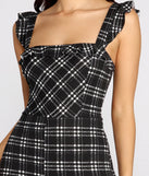Time To Play Ruffle Plaid Jumpsuit