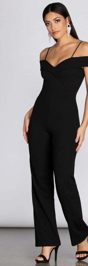 The Whole Package Off Shoulder Jumpsuit