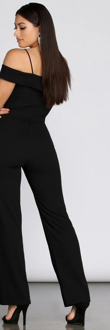The Whole Package Off Shoulder Jumpsuit
