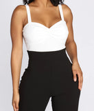 Classy Chic Twist Front Catsuit