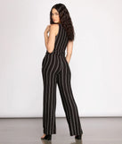 Stripe Decision Sleeveless Jumpsuit