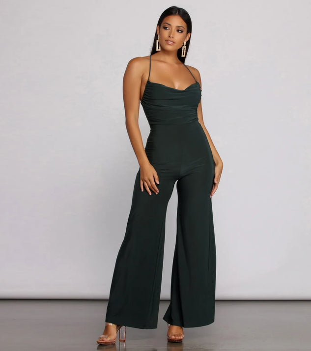 Ready For My Closeup Spaghetti Strap Jumpsuit
