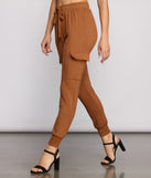 Essential High Waist Cargo Joggers
