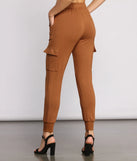 Essential High Waist Cargo Joggers