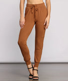 Essential High Waist Cargo Joggers