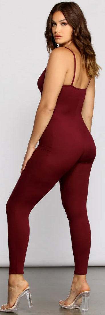 Taking Knit To The Next Level Sleeveless Catsuit