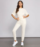 Comfy Vibes Ribbed Knit Jogger Jumpsuit
