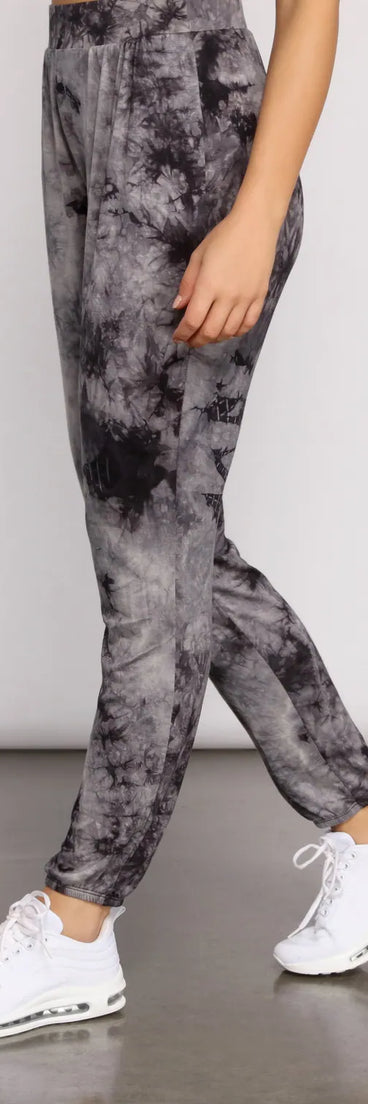 Tie Dye High Rise Joggers