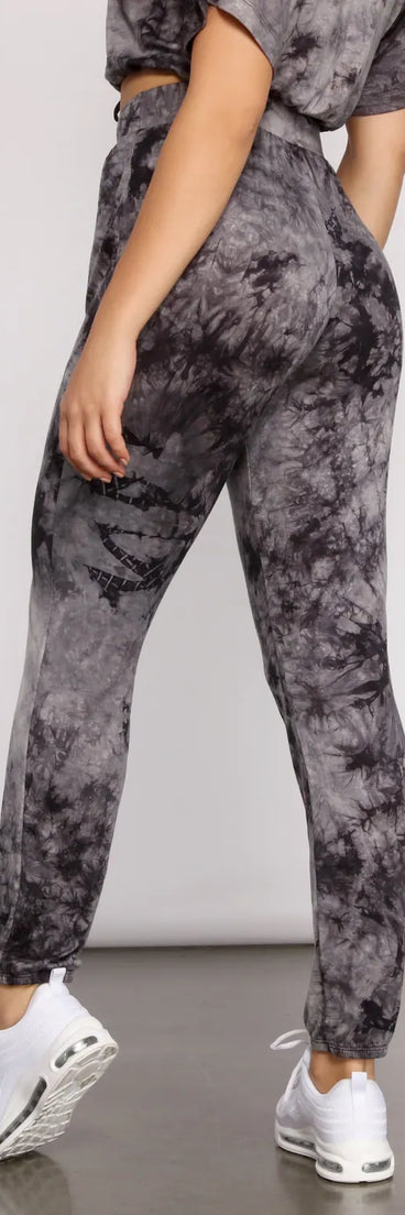 Tie Dye High Rise Joggers