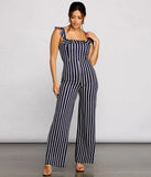 Nautical Babe Striped Jumpsuit