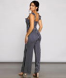 Nautical Babe Striped Jumpsuit