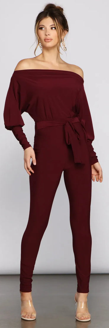 Classically Chic Boat Neck Catsuit
