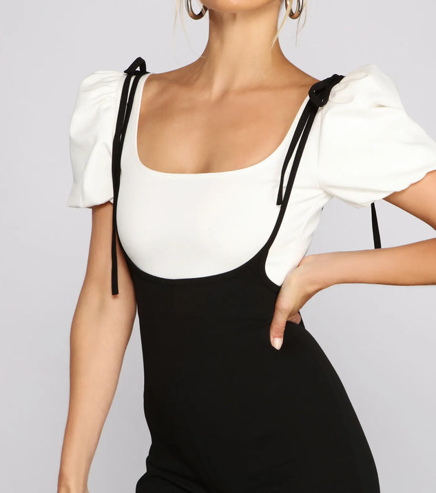 Sassy Style Suspender Wide-Leg Pants | Windsor