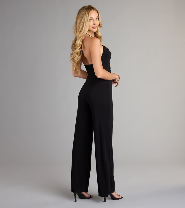 Sleek And Sultry Halter Jumpsuit | Windsor