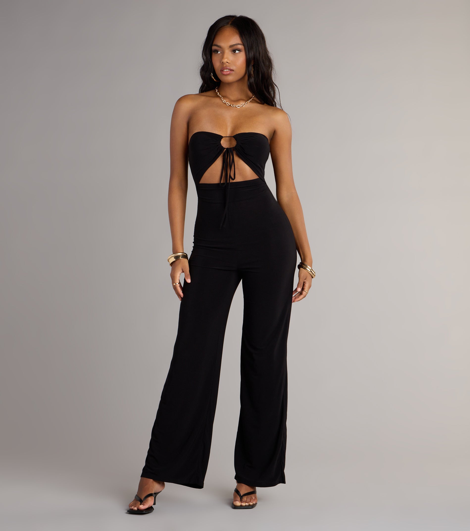 Sleek And Sultry Halter Jumpsuit | Windsor
