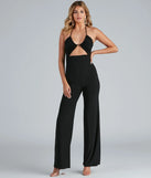 Celebrate in style with this stunning black going-out outfit essential, the Sleek And Sultry Halter Jumpsuit, featuring the latest statement-making details and a glamorous design perfect for any festive 2025 event.
