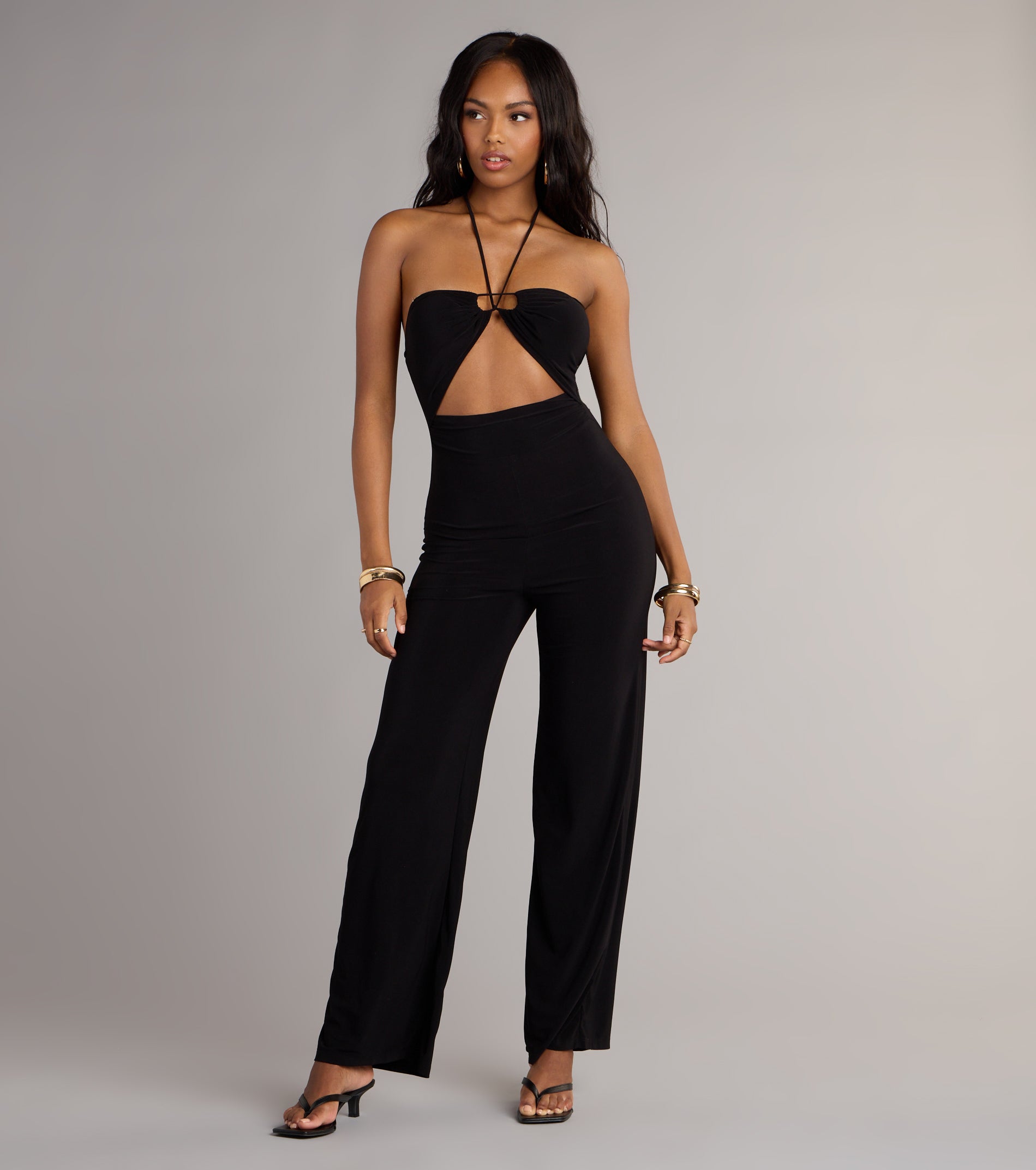 Sleek And Sultry Halter Jumpsuit | Windsor
