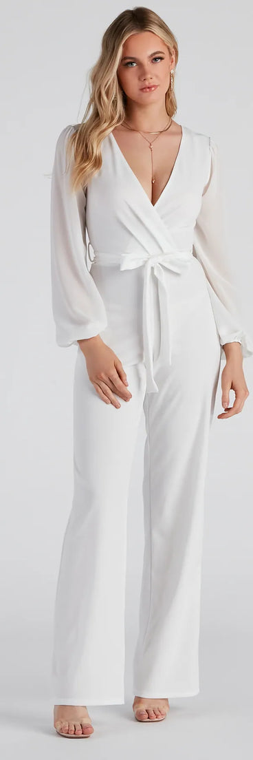 Perfectly Posh Tie-Waist Jumpsuit