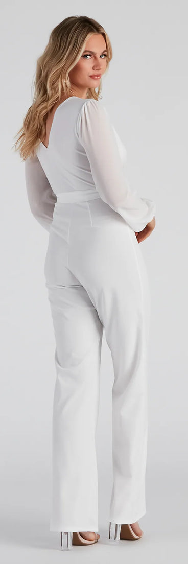 Perfectly Posh Tie-Waist Jumpsuit