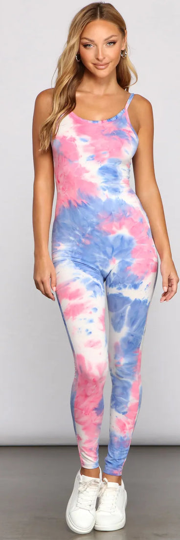 Bold Moves Tie-Dye Catsuit