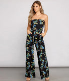 Island Vibes Floral Strapless Jumpsuit