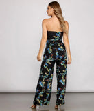 Island Vibes Floral Strapless Jumpsuit