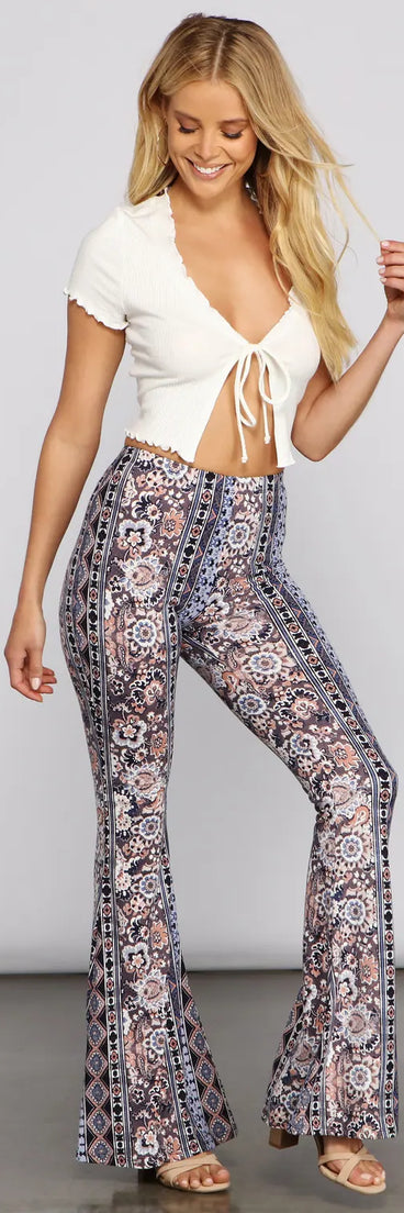 Dreamy Boho-Chic Flare Pants
