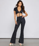 Floral Mood Ditsy Flared Pants