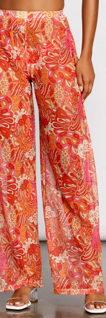 Bohemian Dreams Flared High Waist Pants