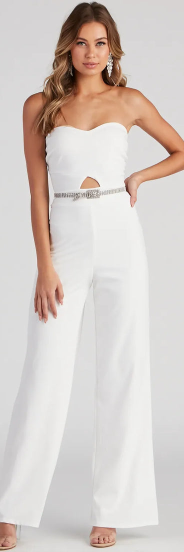 Such A Sweetheart Strapless Jumpsuit