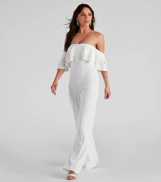 Iconic Elegance Off The Shoulder Jumpsuit | Windsor