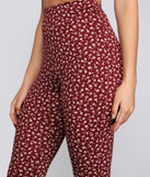 All That Flair Flared Floral Pants