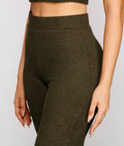 Trendy Textures High Waist Pants