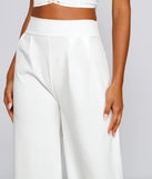 High Waist Pleated Wide Leg Pants