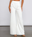 High Waist Pleated Wide Leg Pants