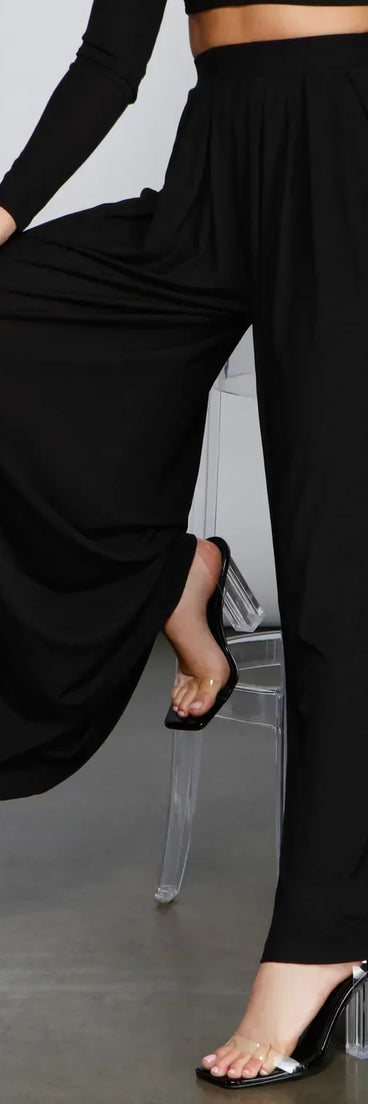 Make It Bold High Waist Palazzo Pants