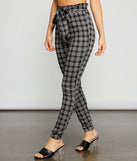 Major Style Plaid Paperbag Pants